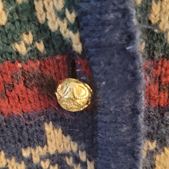 Multicolor Patterned Cardigan Sweater - Picture 3 of 4